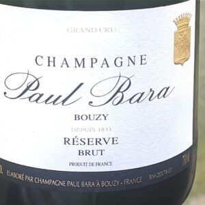 paul bara brut reserve bottiglia